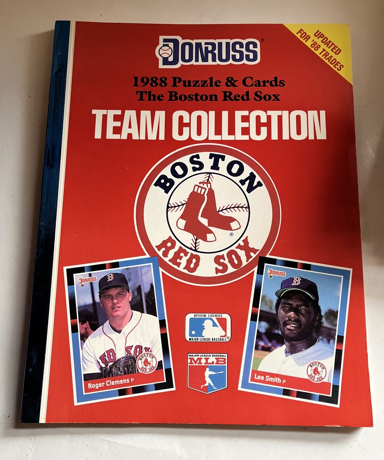 Donruss 1988 Uncut Baseball Cards & Puzzle Team Collection Boston Red Sox-