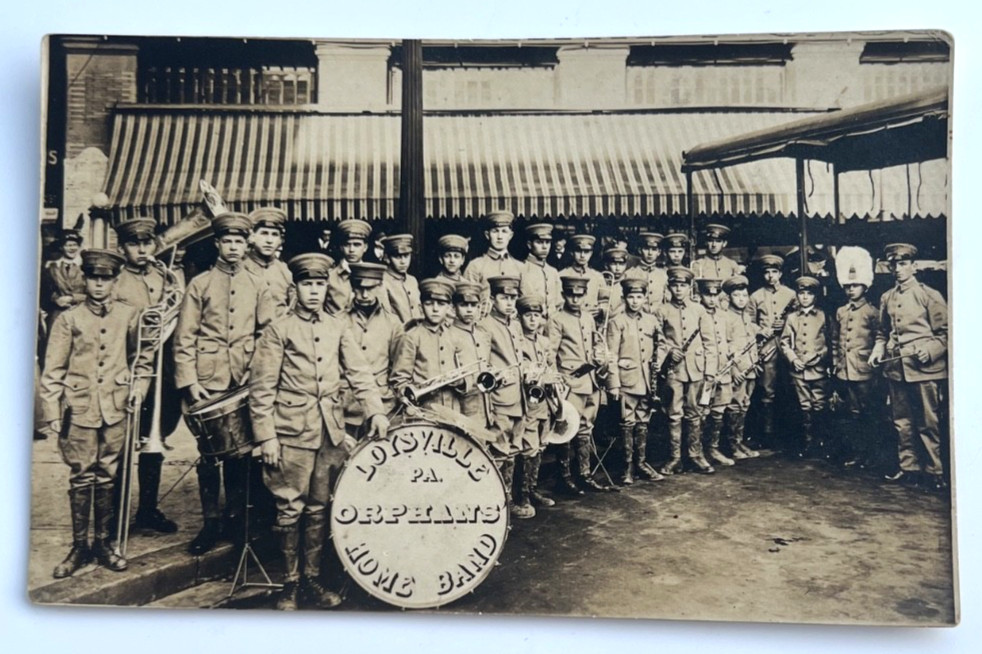 1904-18 Vintage RPPC Postcard~Loysville Perry Co. PA~Tressler Orphans Home Band 1904-18 Vintage RPPC Postcard~Loysville Perry Co. PA~Tressler Orphans Home Band