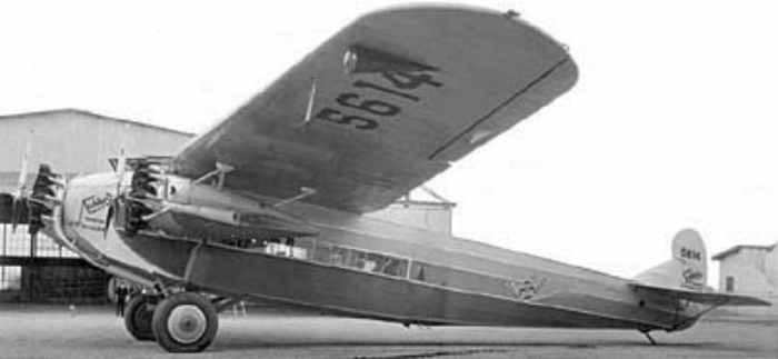F.10 Fokker USA Tramsport Airplane Mahogany Kiln Dry Wood Model Small New