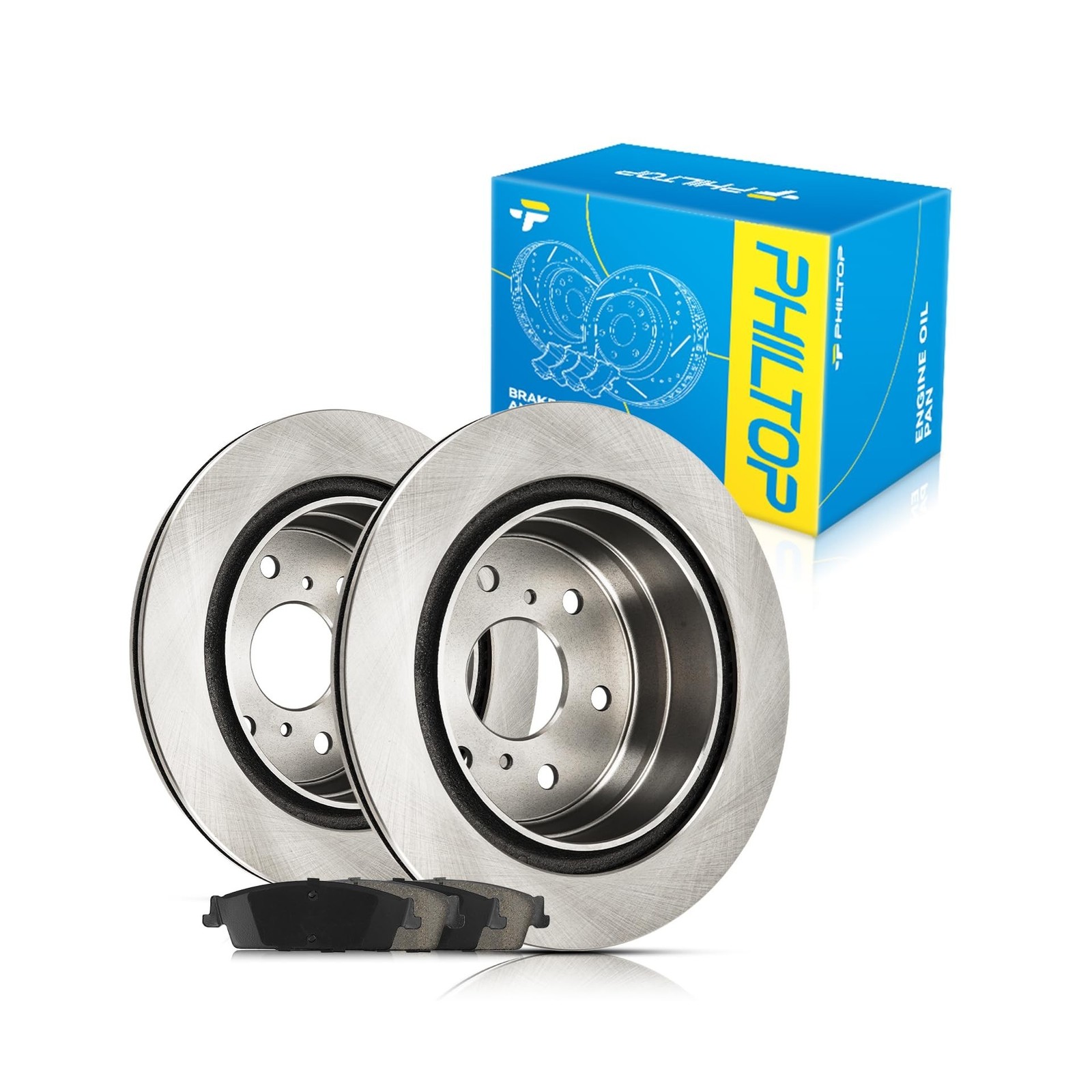 PHILTOP Rear Brake Pads and Rotors kit Fit for GMC 2007-2014 Yukon PHILTOP Rear Brake Pads and Rotors kit Fit for GMC 2007-2014 Yukon
