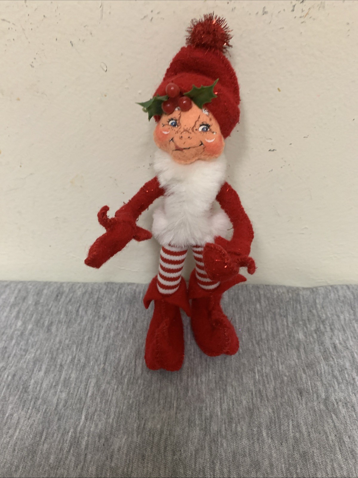 Vintage Annalee 2004 Christmas Pixie Elf Striped Pants 6” Vintage Annalee 2004 Christmas Pixie Elf Striped Pants 6”