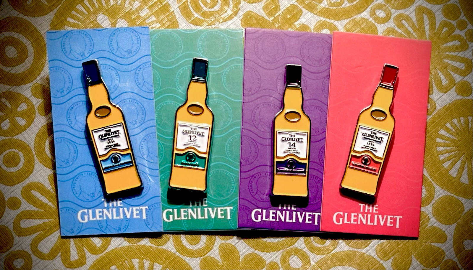 The Glenlivet Scotch Enamel Lapel Hat Pin Set *BRAND NEW* The Glenlivet Scotch Enamel Lapel Hat Pin Set *BRAND NEW*