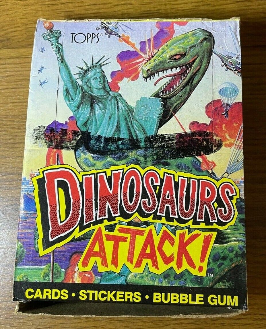 1988 Topps Dinosaurs Attack Wax Box 48 Factory Sealed Packs