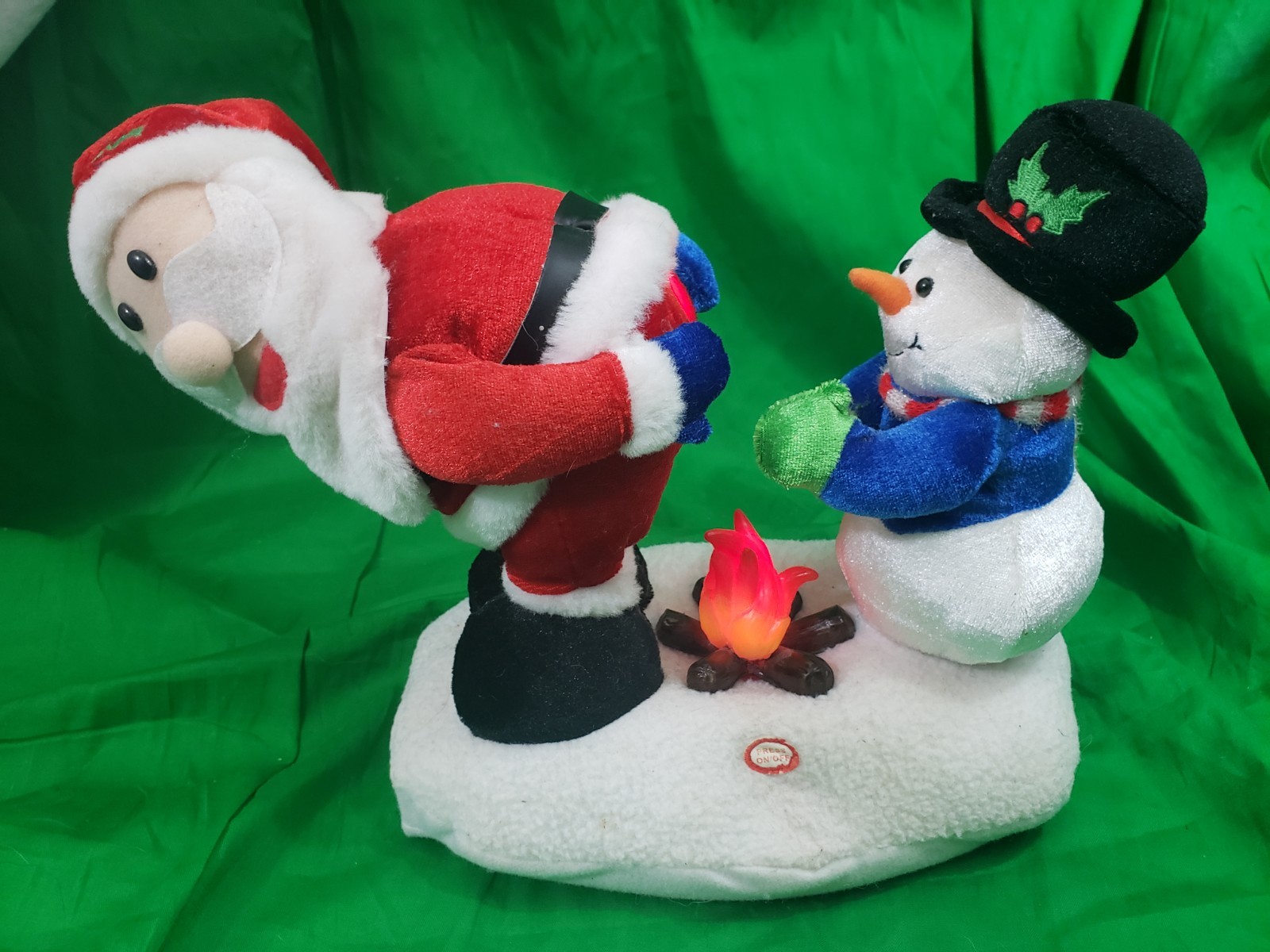 RARE GEMMY SANTA FIRE WARMING FARTS SOUNDS NOT LOUD LIGHTS UP NO ANIMATION RARE GEMMY SANTA FIRE WARMING FARTS SOUNDS NOT LOUD LIGHTS UP NO ANIMATION