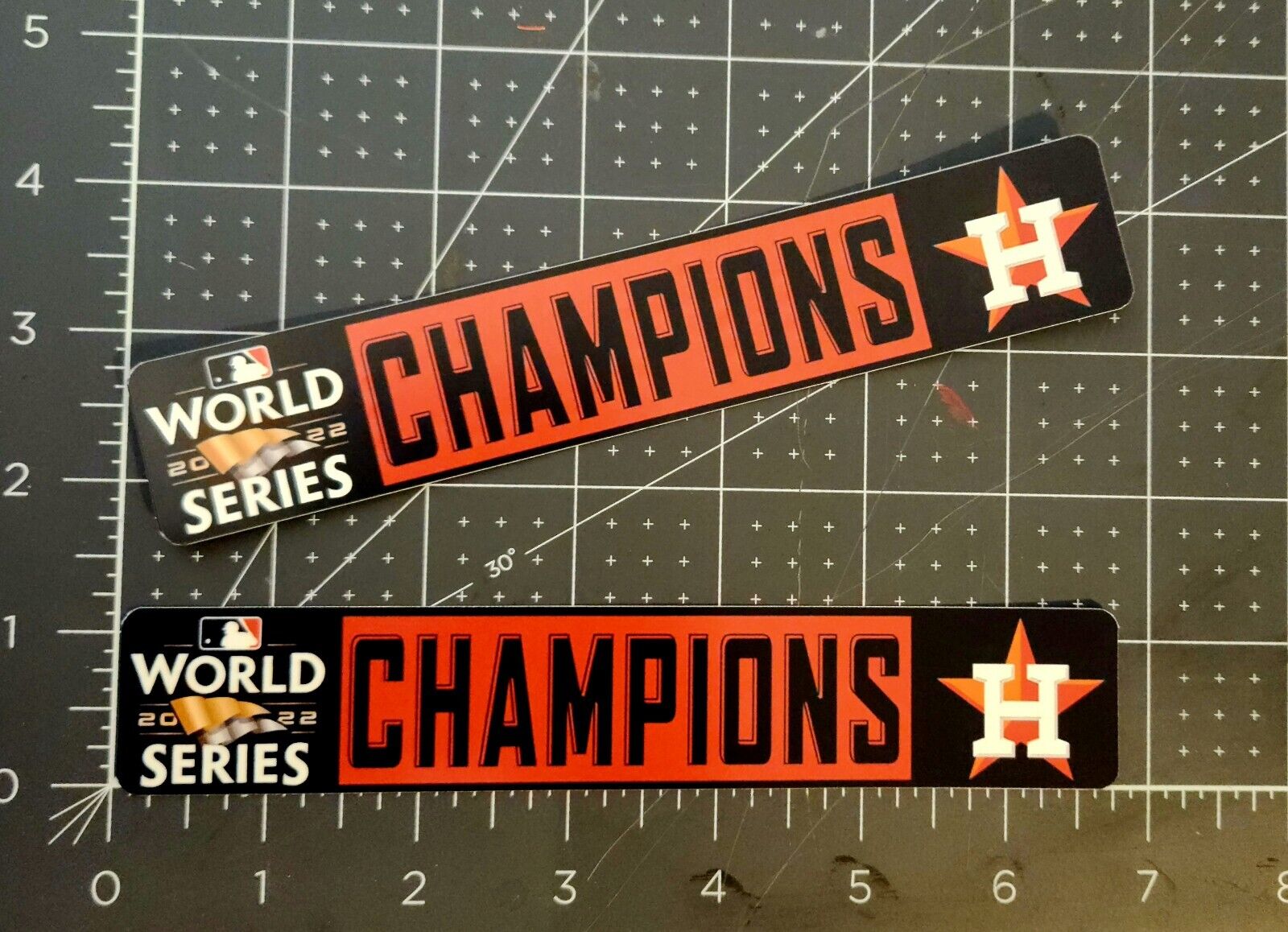 ** 2 - PACK ** Houston Astros World Series Champions 2022 Vinyl Sticker Banner