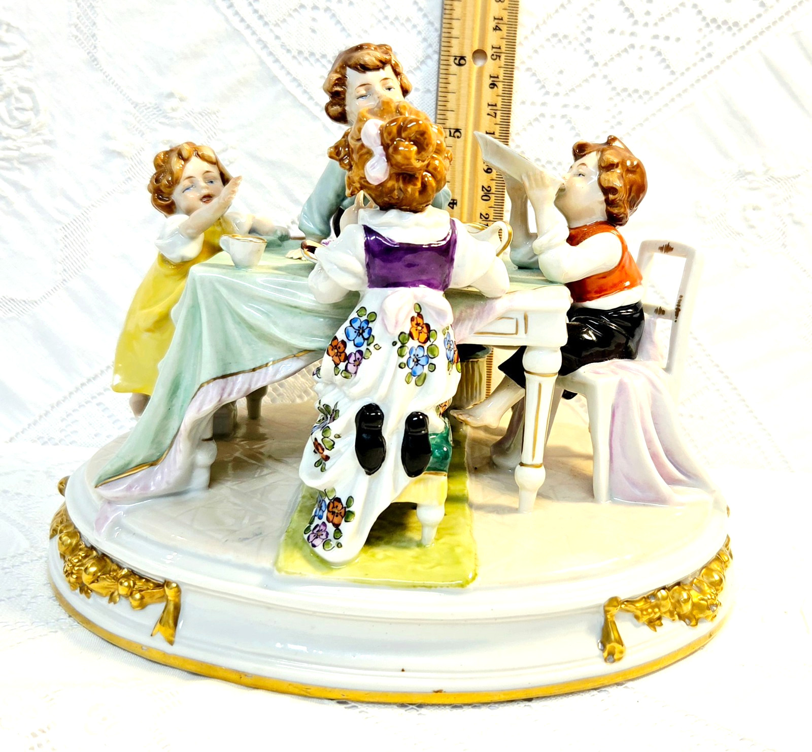 #7 Figurine Antique German Large Oval Base 6 #7 Figurine Antique German Large Oval Base 6