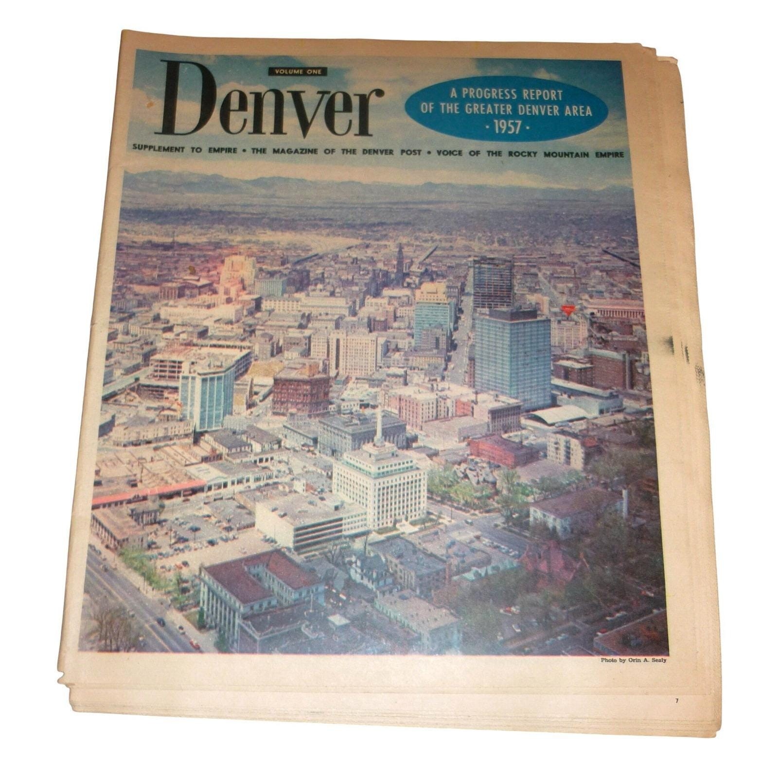 Vintage 1957 Denver Post Empire Supplement Progress Report Local History Photos Vintage 1957 Denver Post Empire Supplement Progress Report Local History Photos