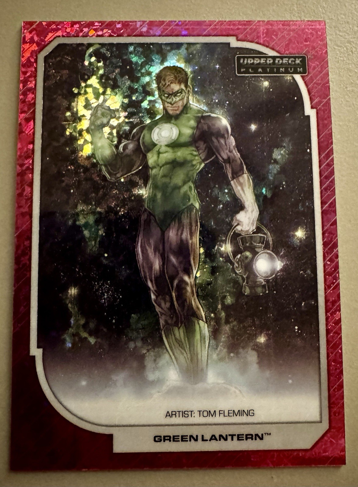 2026 UPPER DECK PLATINUM : DC PINK CRYSTALS GREEN LANTERN - HAL JORDAN 1/5 2026 UPPER DECK PLATINUM : DC PINK CRYSTALS GREEN LANTERN - HAL JORDAN 1/5