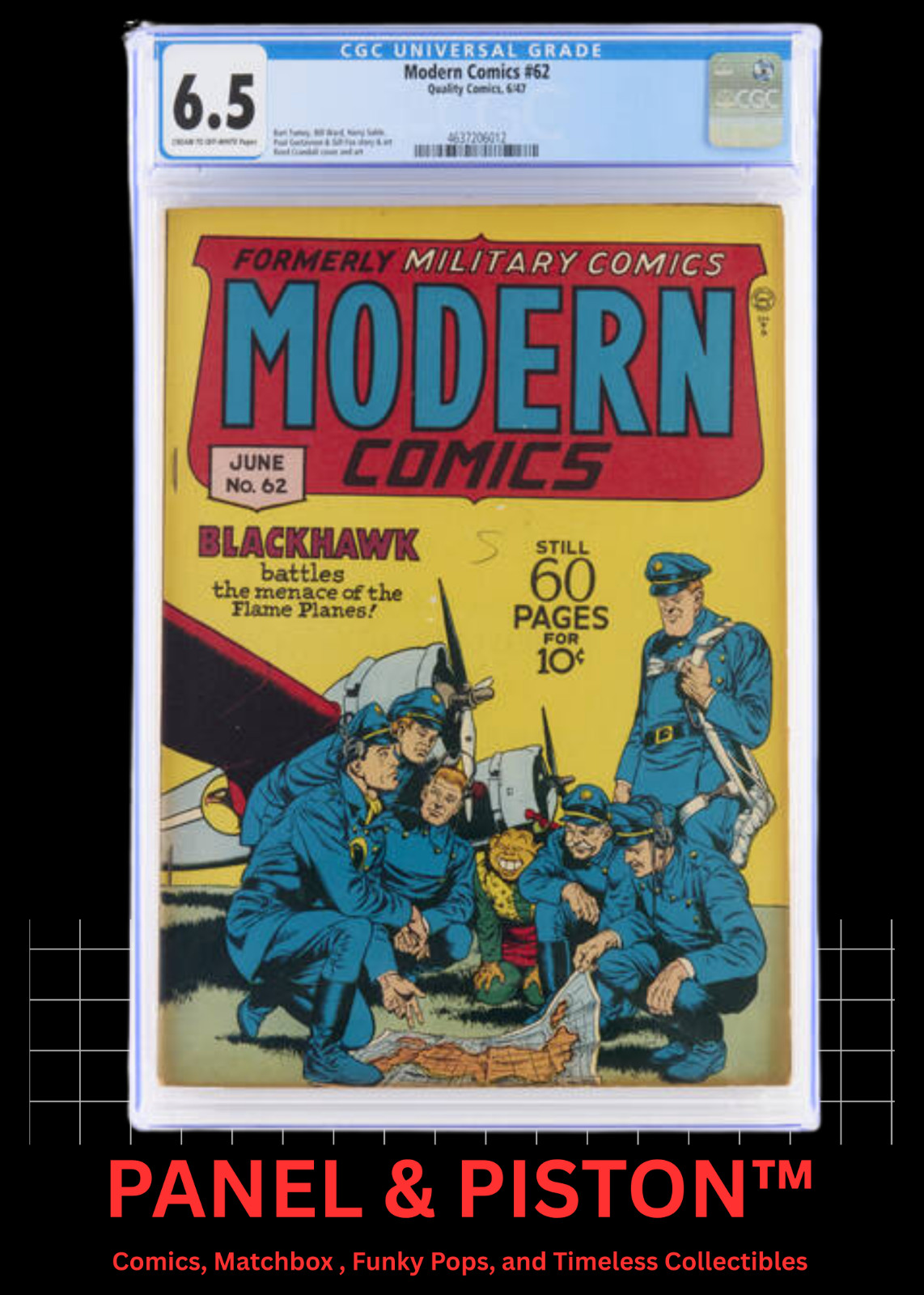 📘 Modern Comics #62 (Quality Comics, 1945) – CGC 6.5 RARE ONLY 2 AT THIS GRADE