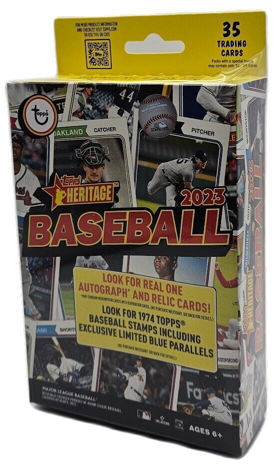 2023 Topps Heritage Baseball Factory Sealed Hanger Pack 35 Cards Per Hanger Box 