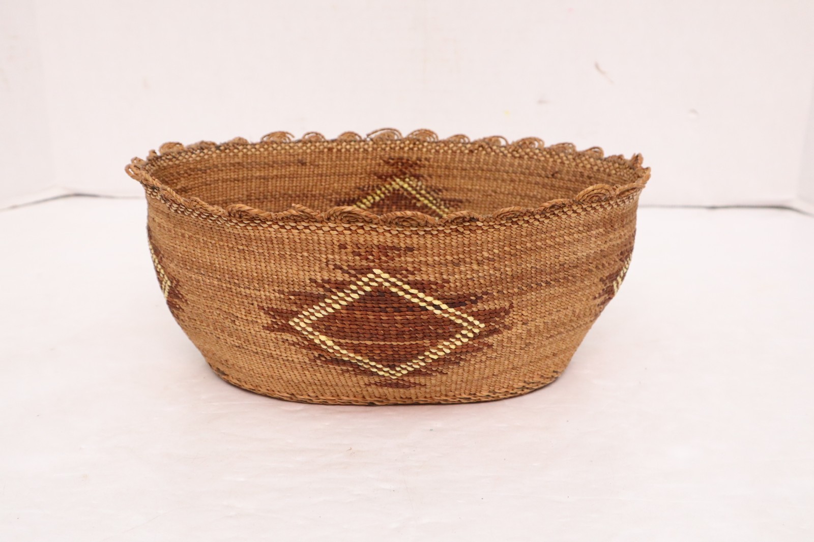 19th C. Skokomish Native American Indian Puget Sound Basket Northwest Coast ATQ- 19th C. Skokomish Native American Indian Puget Sound Basket Northwest Coast ATQ-