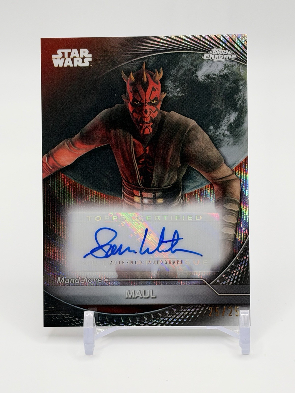 2025 Topps Star Wars Hyperspace Sam Witwer as Maul Hyperlanes Auto 25/25 OMEGA 2025 Topps Star Wars Hyperspace Sam Witwer as Maul Hyperlanes Auto 25/25 OMEGA