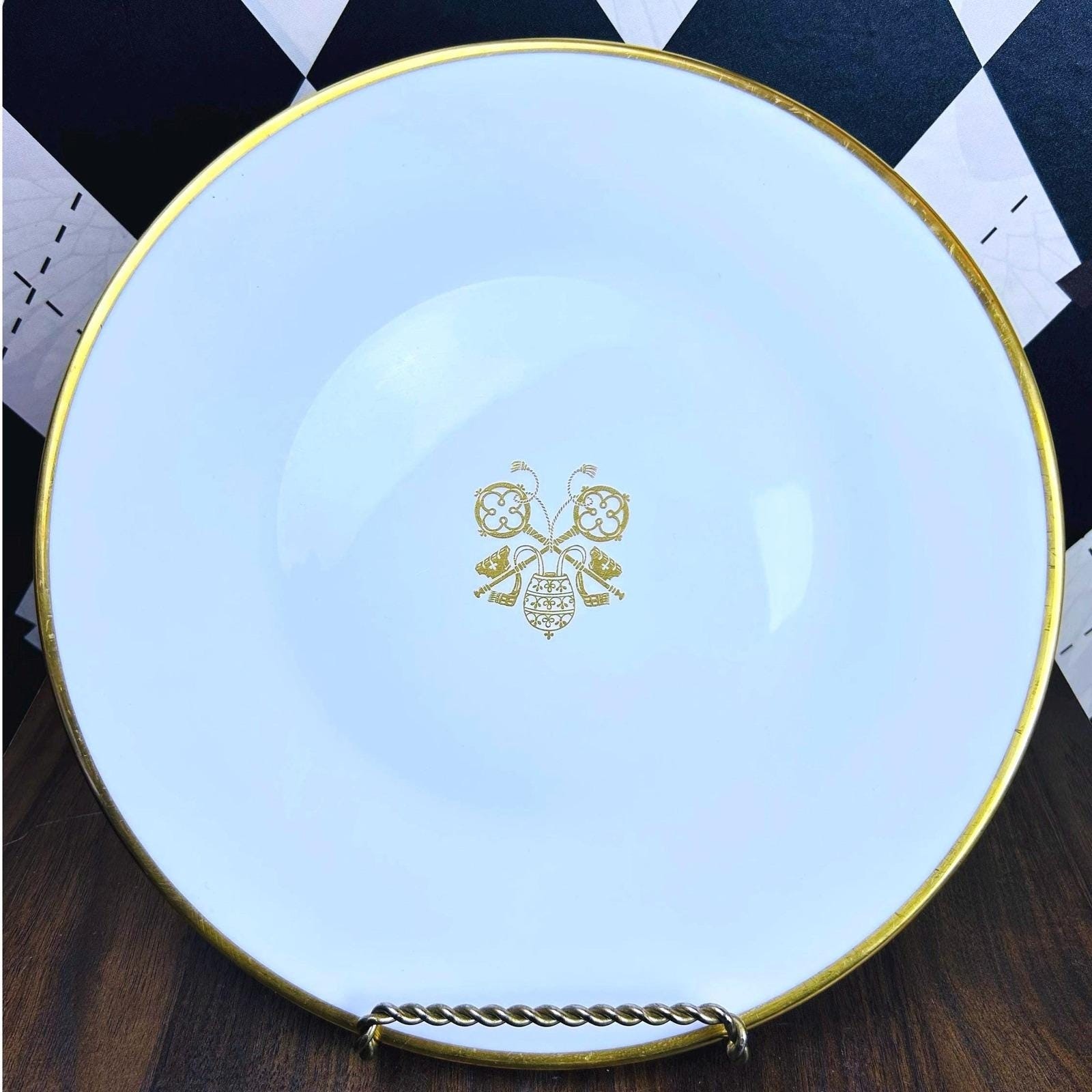 Vintage Pope John Paul II Charger Plate 1983 Vatican Porcelain Catholic
