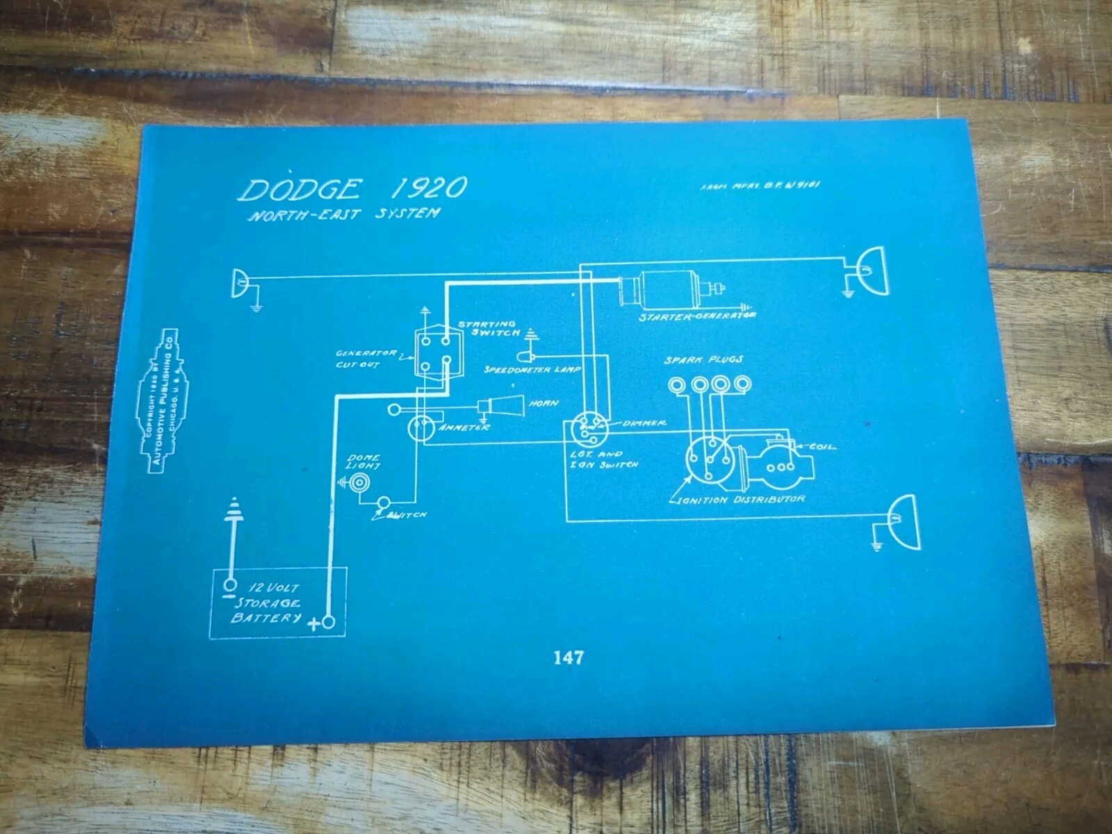 Dodge 1920 Antique Automotive Wiring Blueprint. + Dorris 1913 H Dodge 1920 Antique Automotive Wiring Blueprint. + Dorris 1913 H