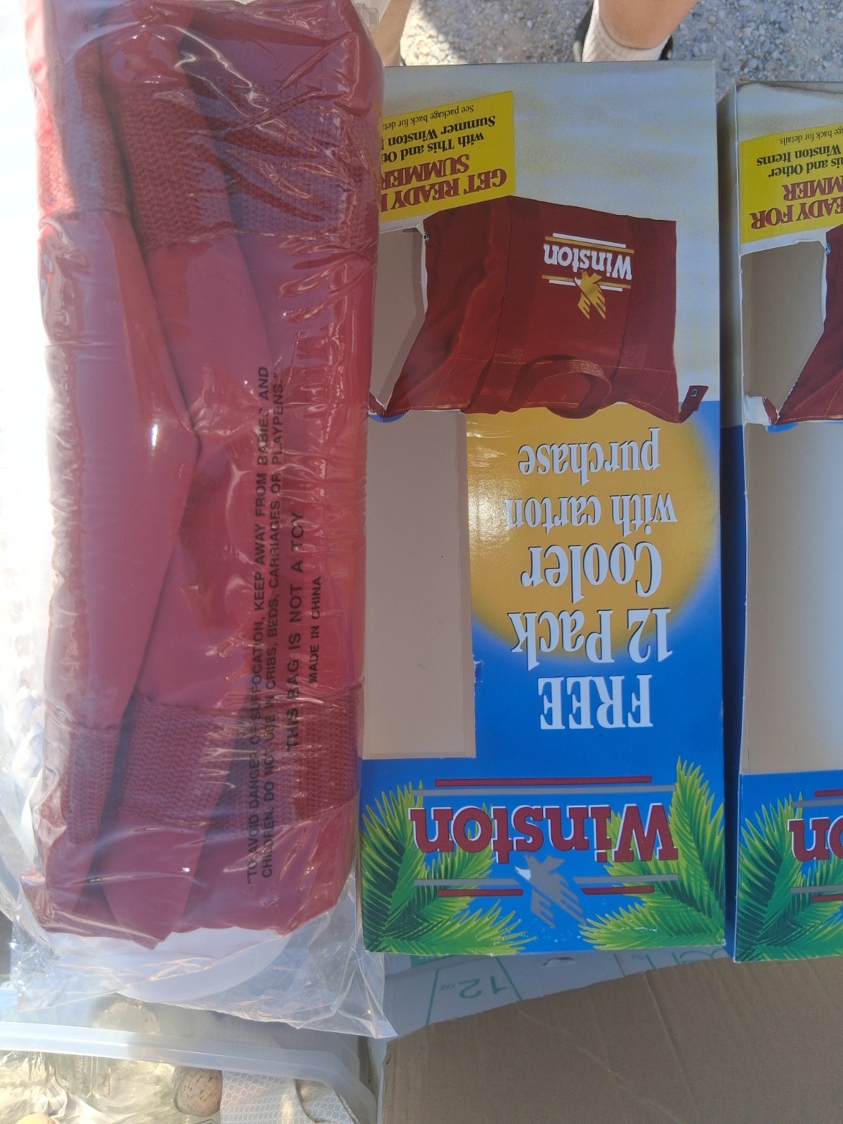 Vintage 1990s Winston Cigarettes 12-Pack Cooler Promo Bag – New & Unopened