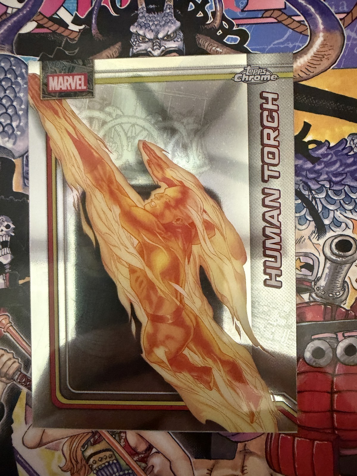 2026 Marvel Fantastic Four Topps Chrome Marvel Human Torch #051