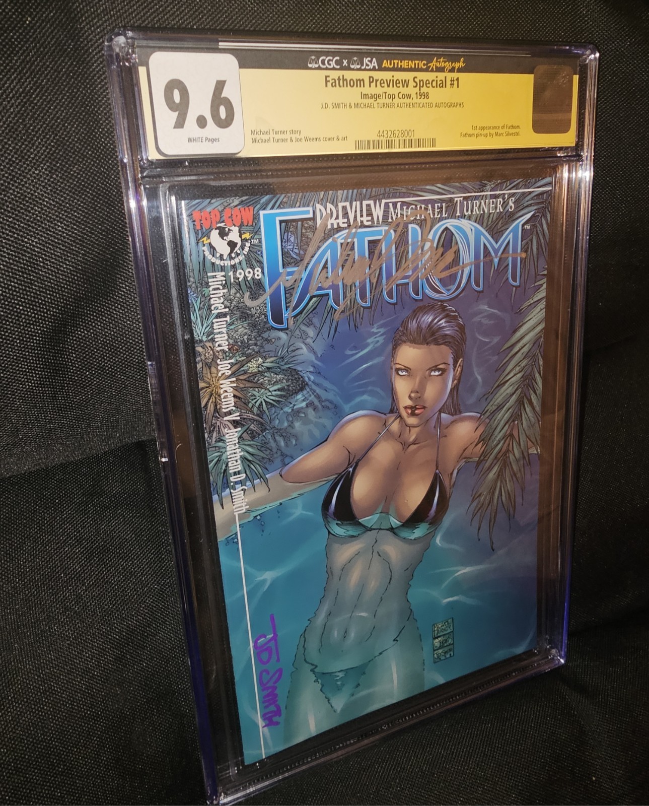 Fathom Preview Special #1 CGC 9.6 SS Michael Turner + J.D. Smith Fathom Preview Special #1 CGC 9.6 SS Michael Turner + J.D. Smith