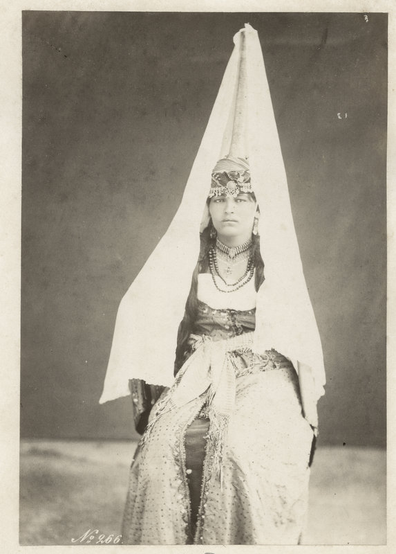 c.1880's PHOTO HOLY LAND LEBANON? - DRUSE BRIDE c.1880's PHOTO HOLY LAND LEBANON? - DRUSE BRIDE