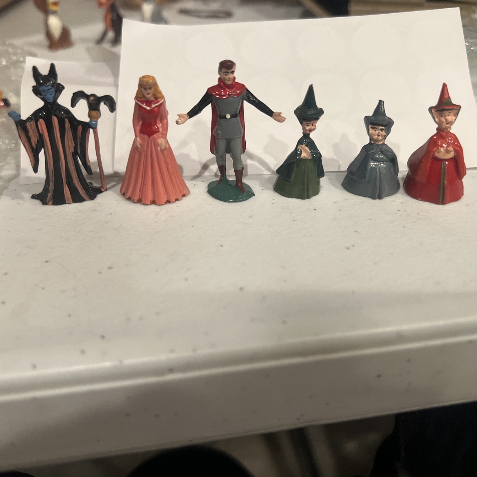 ORIGINAL 1961-62 MARX DISNEYKINS COMPLETE SET OF RARE SLEEPING BEAUTY