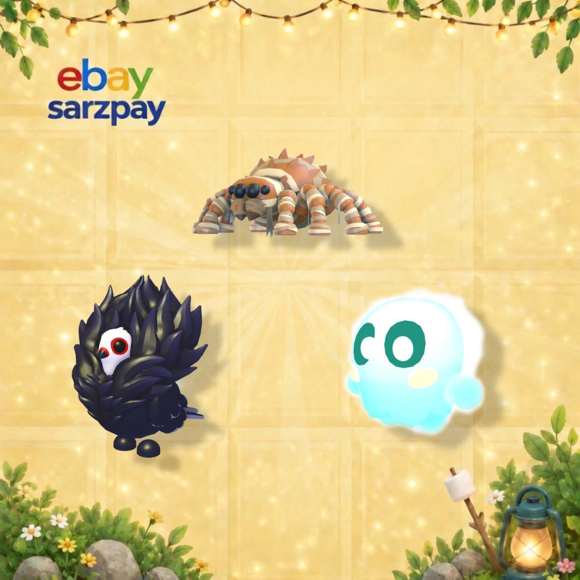 Halloween - Jumpscare, Mummy Spider, Jacobin Pigeon - Adopt Fom Me Halloween - Jumpscare, Mummy Spider, Jacobin Pigeon - Adopt Fom Me