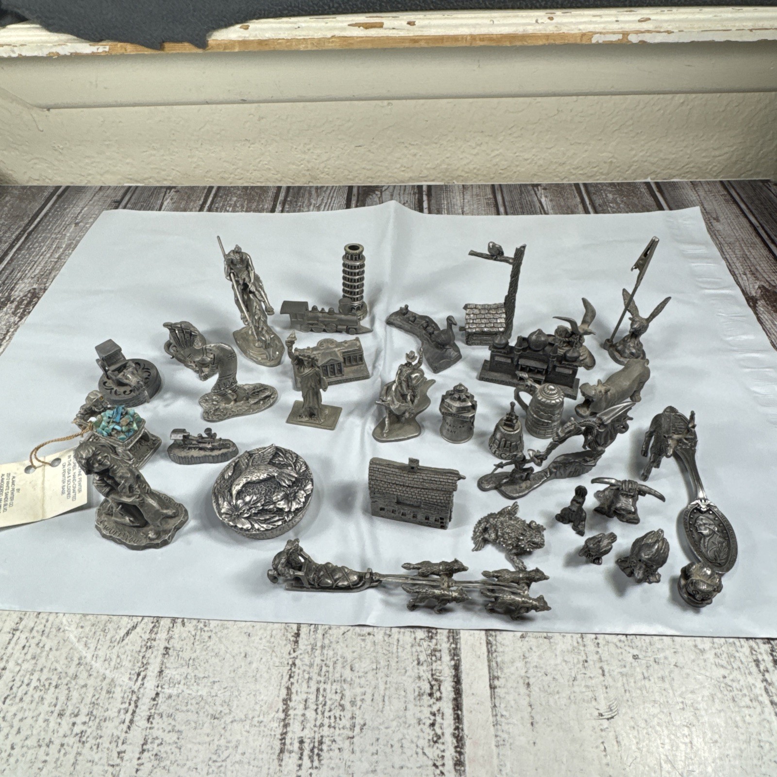 Lot Of 30 Vintage Pewter Figures