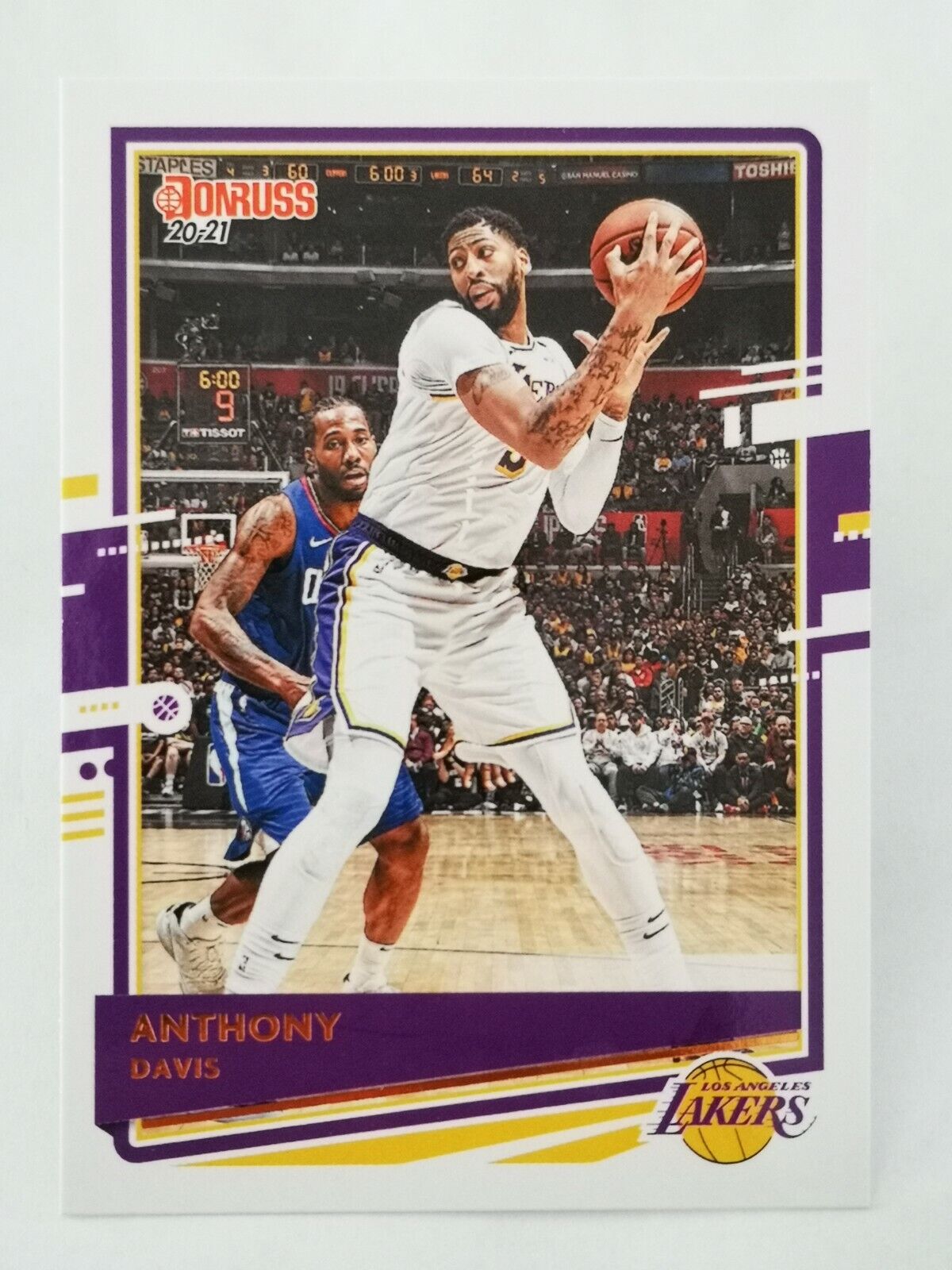 2020-21 Donruss Panini N13 NBA Trading Card 168 Los Angeles Lakers Anthony Davis