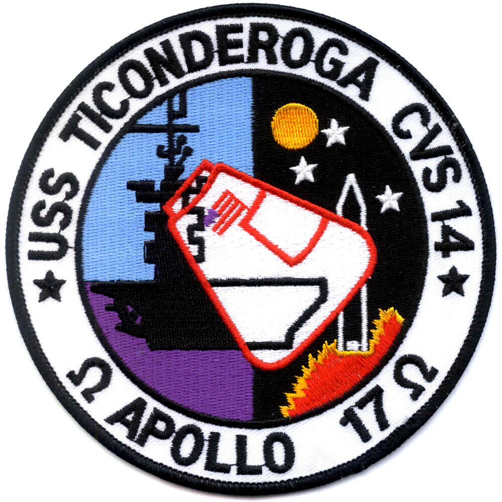 CVS-14 USS Ticonderoga Patch Apollo 17