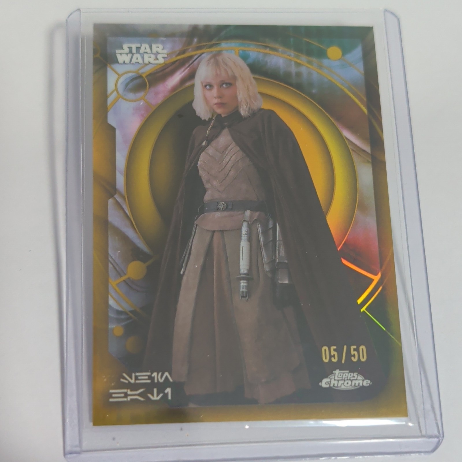 2026 Topps Chrome Star Wars AHSOKA Shin Hati Gold Refractor AURE-56 05/50 2026 Topps Chrome Star Wars AHSOKA Shin Hati Gold Refractor AURE-56 05/50