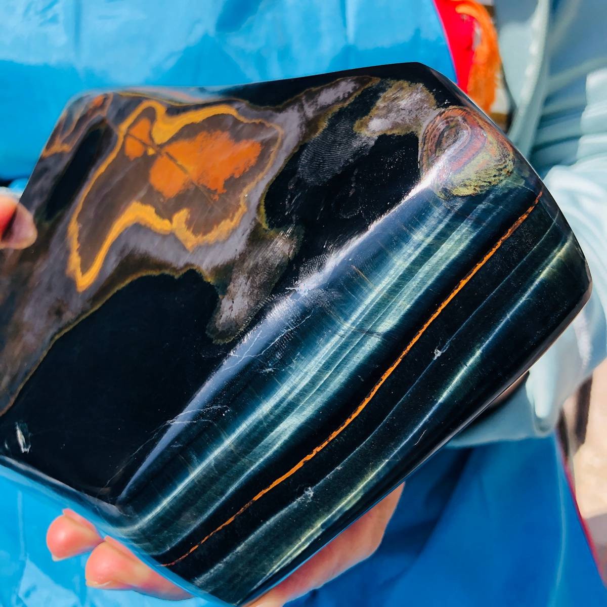 2080g Rare NATURAL bule tiger eye quartz crystal Specimen Healing stone 2080g Rare NATURAL bule tiger eye quartz crystal Specimen Healing stone