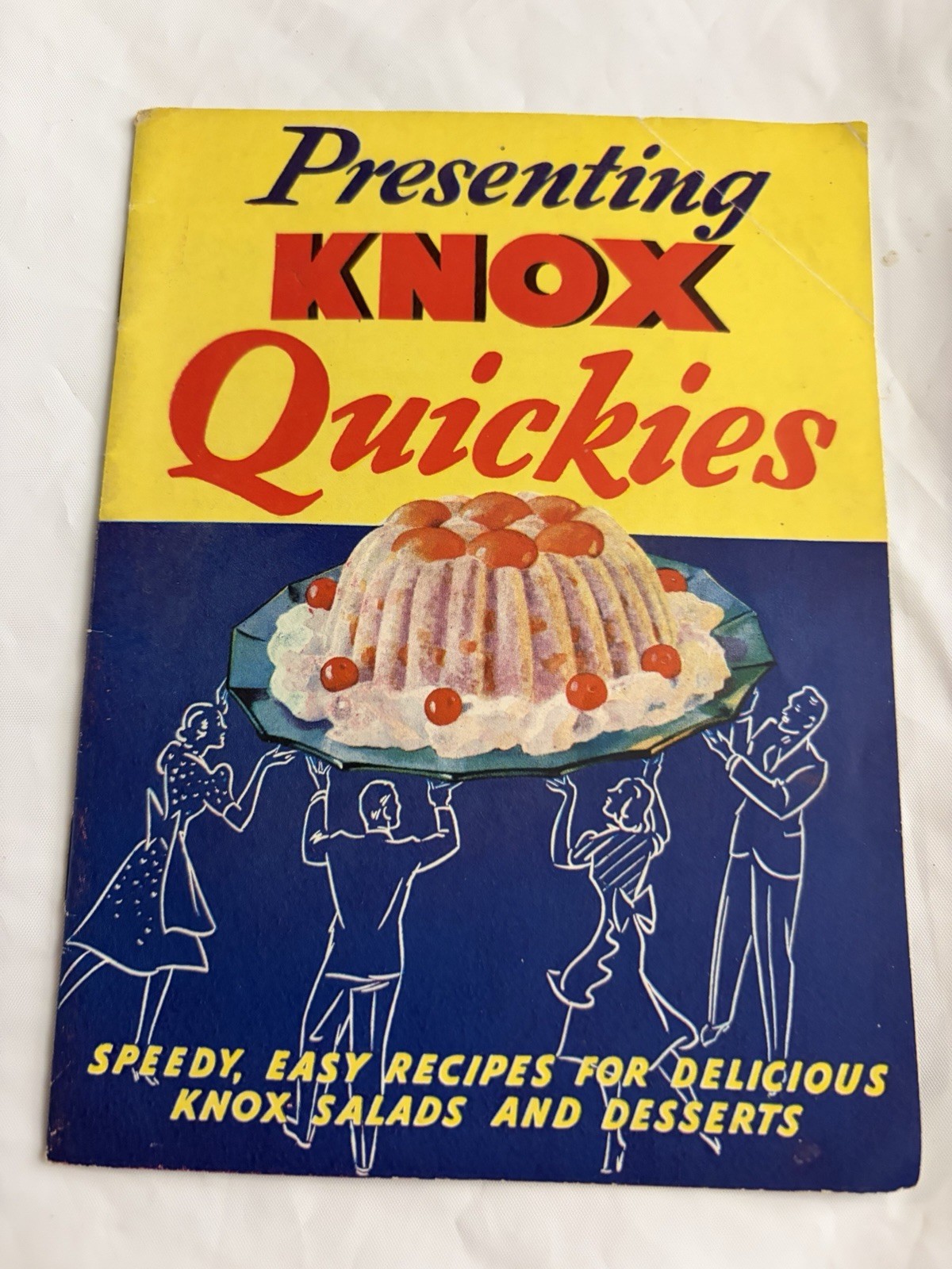 Vintage 1946 Presenting Knox Quickies Gelatine Recipe Booklet