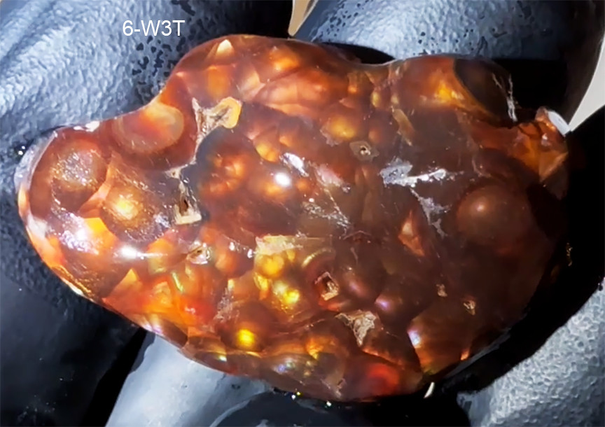 FIRE AGATE - FINE COLORS GEMSTONE - UNFINISHED 44ct. SEE THE VIDEO - US Seller