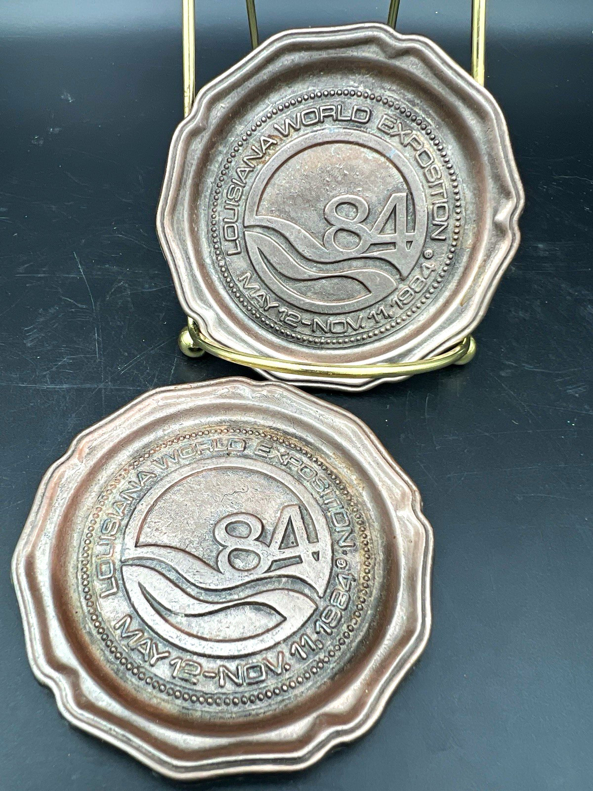 Vintage 1984 Louisiana World Exposition New Orleans Worlds Fair Coasters Set 2