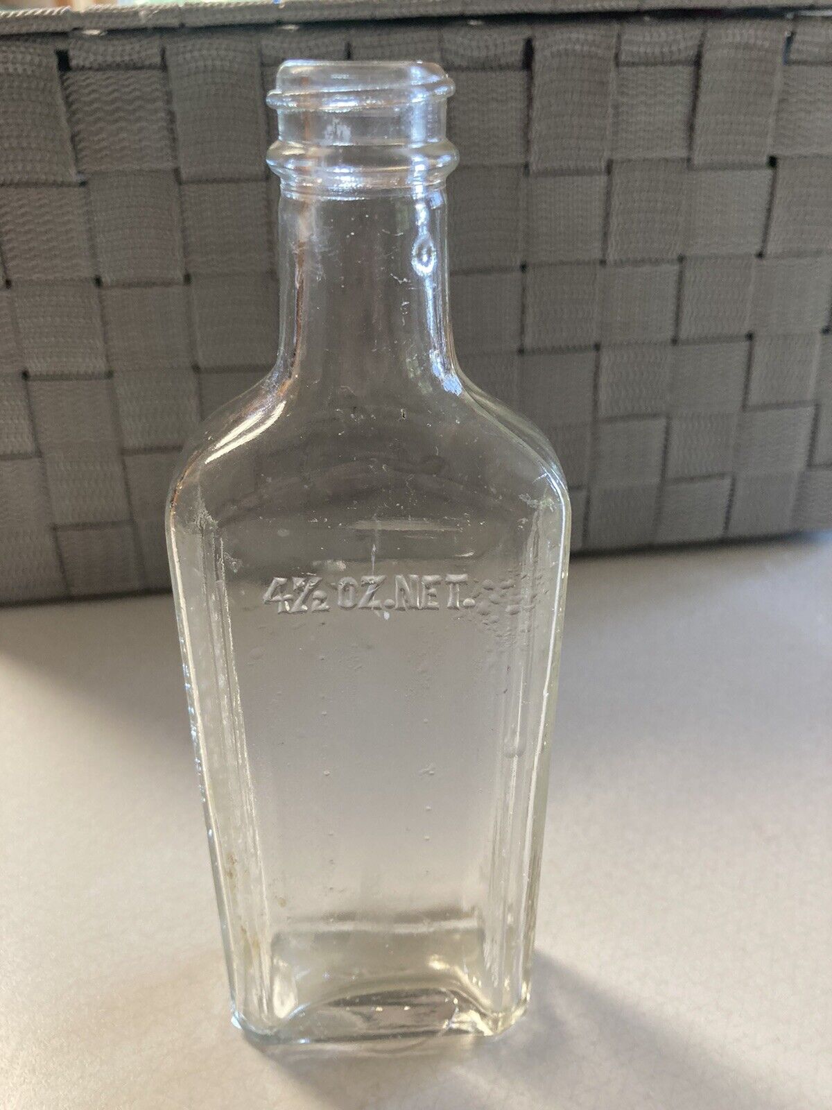 1956 Dr. Wards Medicine Co. Bottle Winona Minnesota / Clear, Embossed On 3 Sides