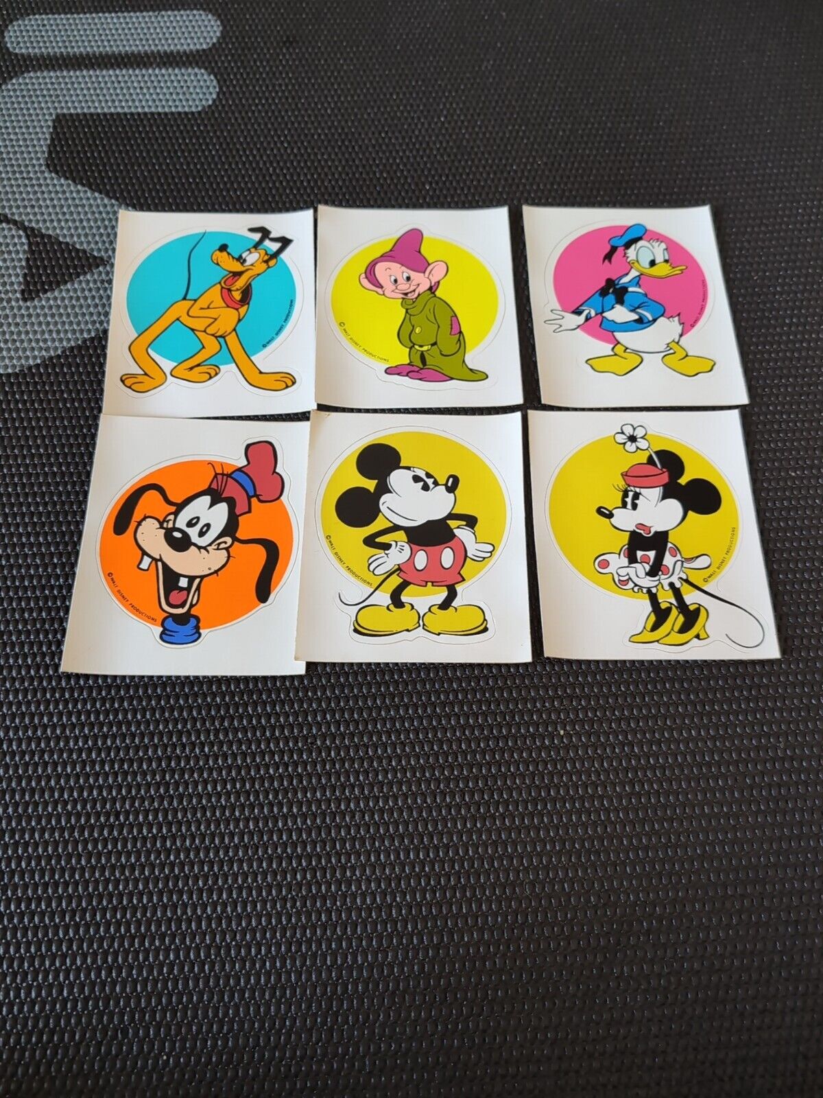 6 Vintage 1970\'s-80\'s Disney Mickey, Minnie, Goofy, Donald, Pluto, Dopey
