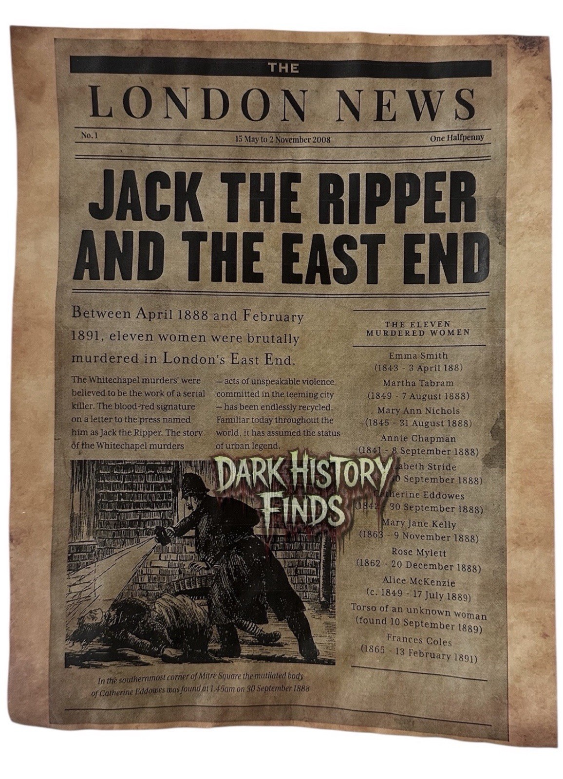 Jack The Ripper And The East End London News Headline  Jack The Ripper And The East End London News Headline 