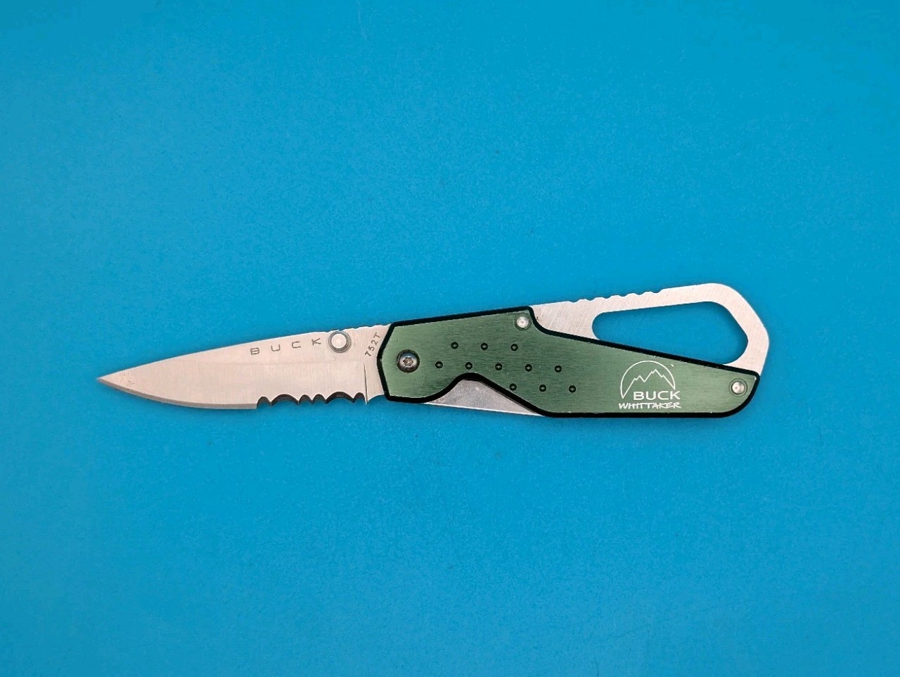 Buck Whittaker 752T Single Blade Combo Edge Pocketknife 2003