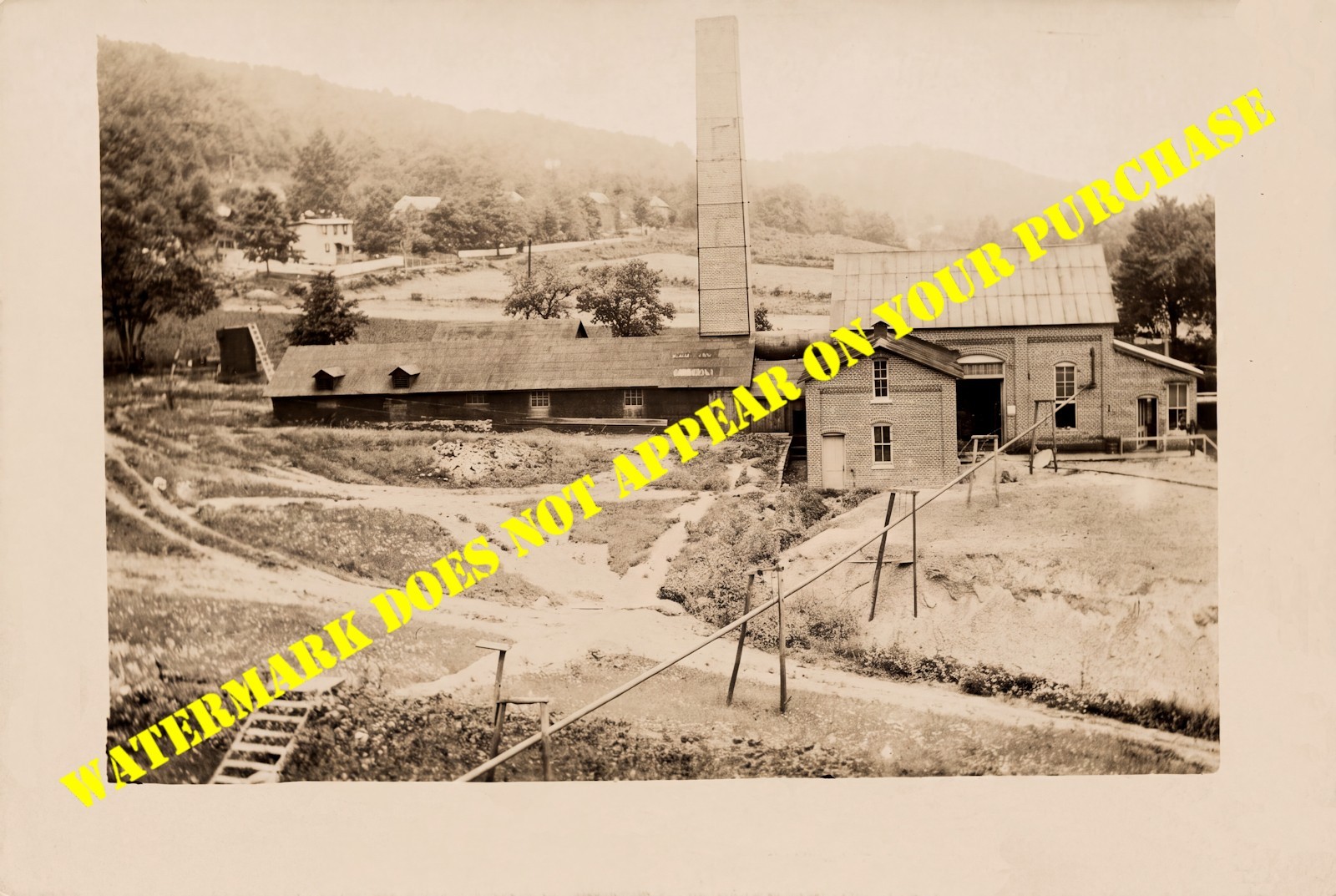 Changewater NJ Tide-Water Oil Pumping Station 8½ X 11 enlargement from postcard Changewater NJ Tide-Water Oil Pumping Station 8½ X 11 enlargement from postcard
