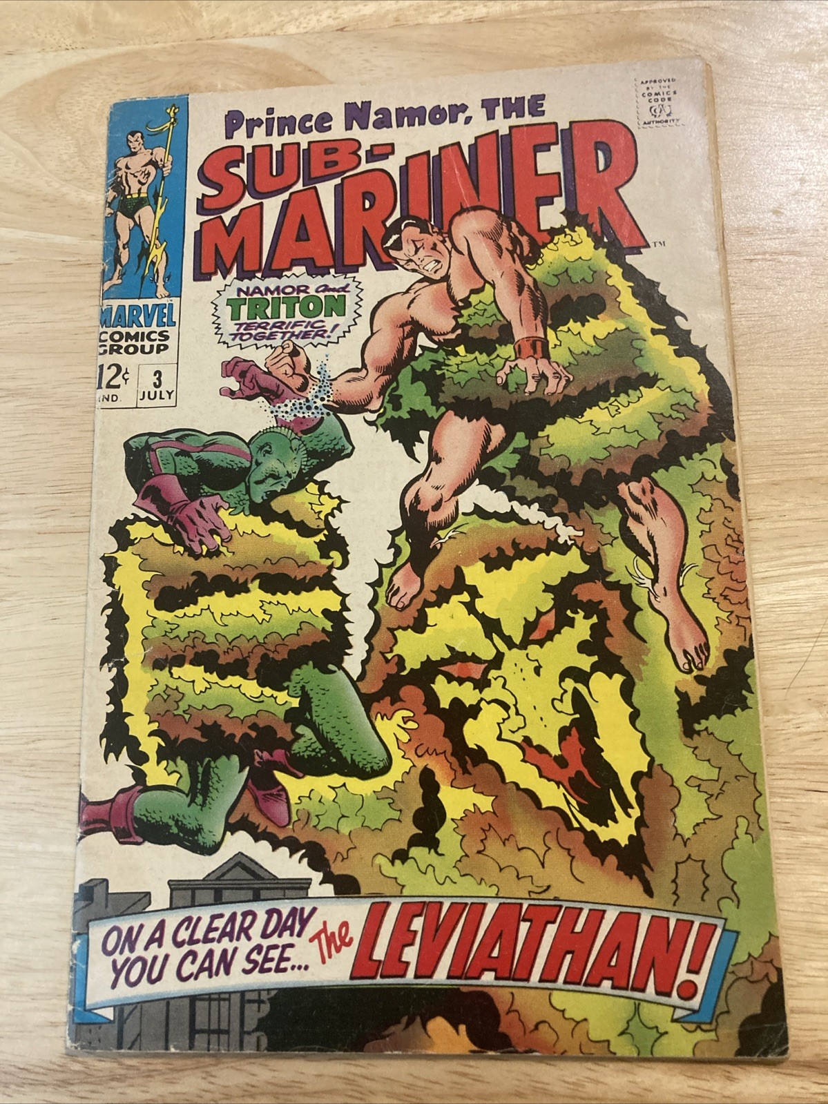 Sub-Mariner #3 “The Leviathan” Marvel 1968. Buscema