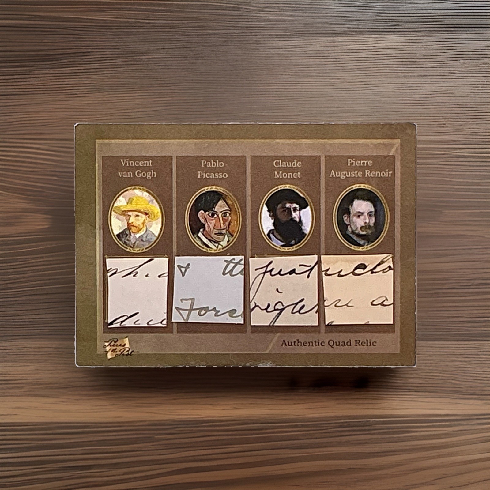 2025 Pieces Of The Past Art & Music Van Gogh,Picasso,Monet,Renoir Quad Relics 2025 Pieces Of The Past Art & Music Van Gogh,Picasso,Monet,Renoir Quad Relics