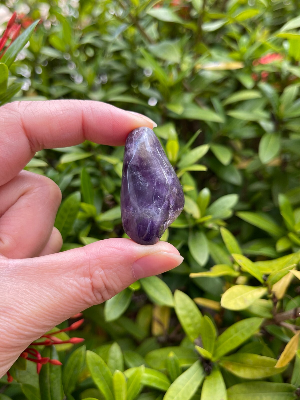 Grade A++ Amethyst Tumbled Stones Large, 1-1.5\