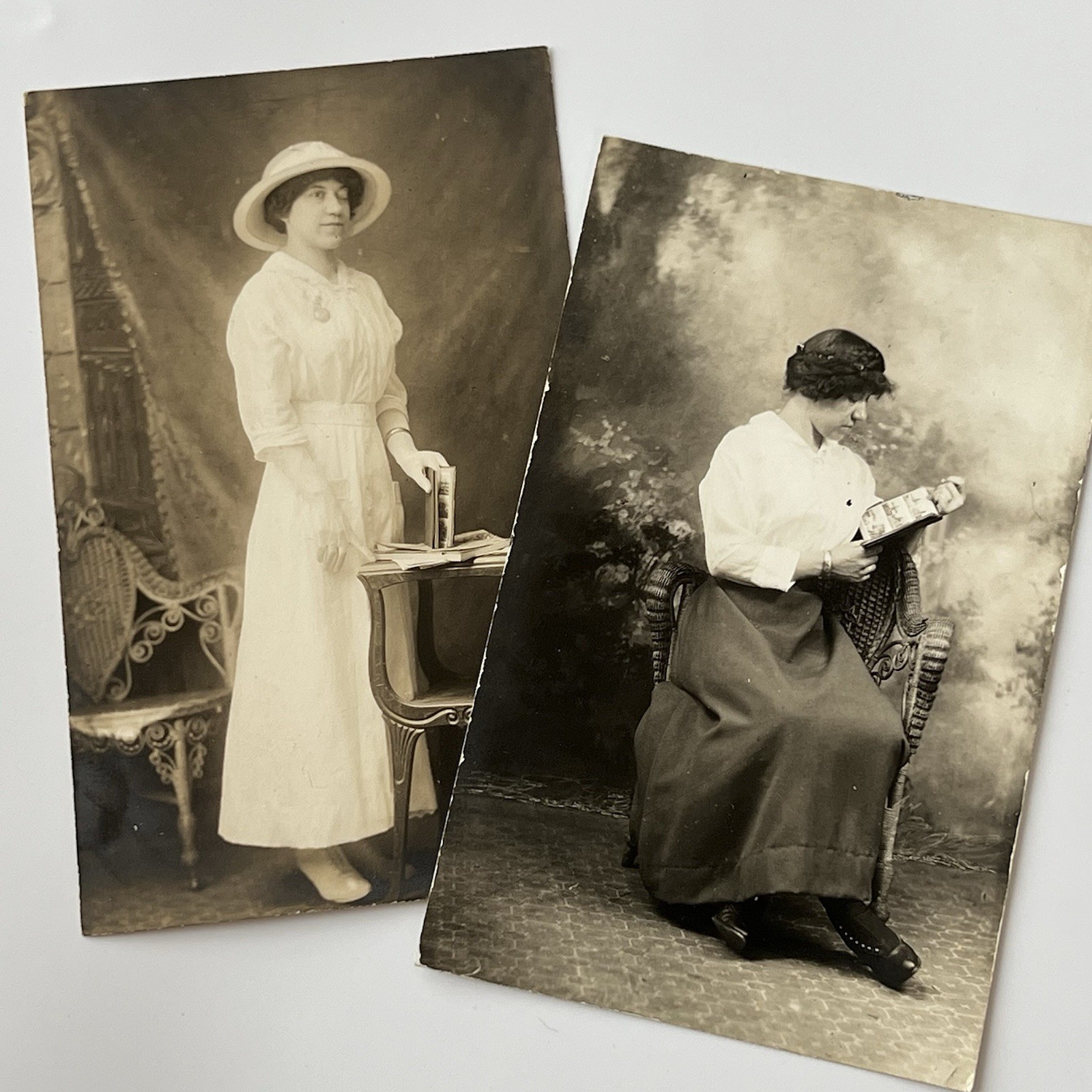 Antique RPPC Real Postcard Photograph Woman One Eye Odd Pittsburgh PA Book Album Antique RPPC Real Postcard Photograph Woman One Eye Odd Pittsburgh PA Book Album