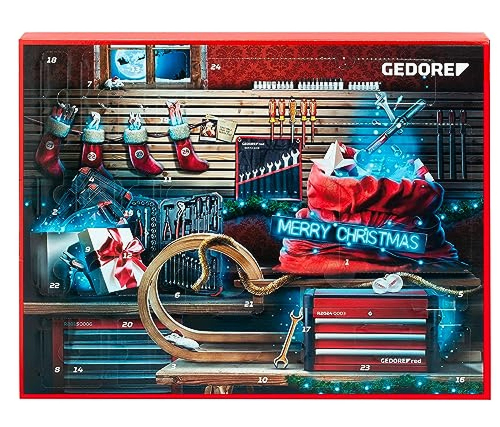 GEDORE 3304901 Red R33003044 Advent Calendar 2023, 44 Pieces, Advent Calendar... GEDORE 3304901 Red R33003044 Advent Calendar 2023, 44 Pieces, Advent Calendar...