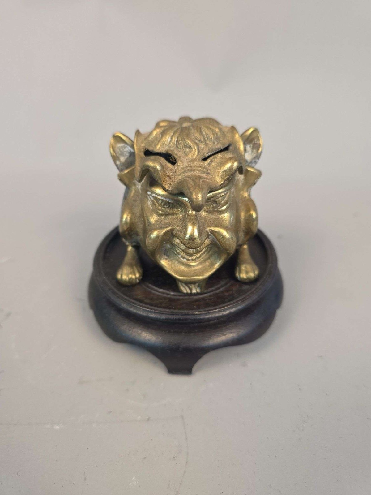 Antique Brass Grotesque Goblin Inkwell Gilded Gothic Victorian Imp Devil Dip Pen Antique Brass Grotesque Goblin Inkwell Gilded Gothic Victorian Imp Devil Dip Pen