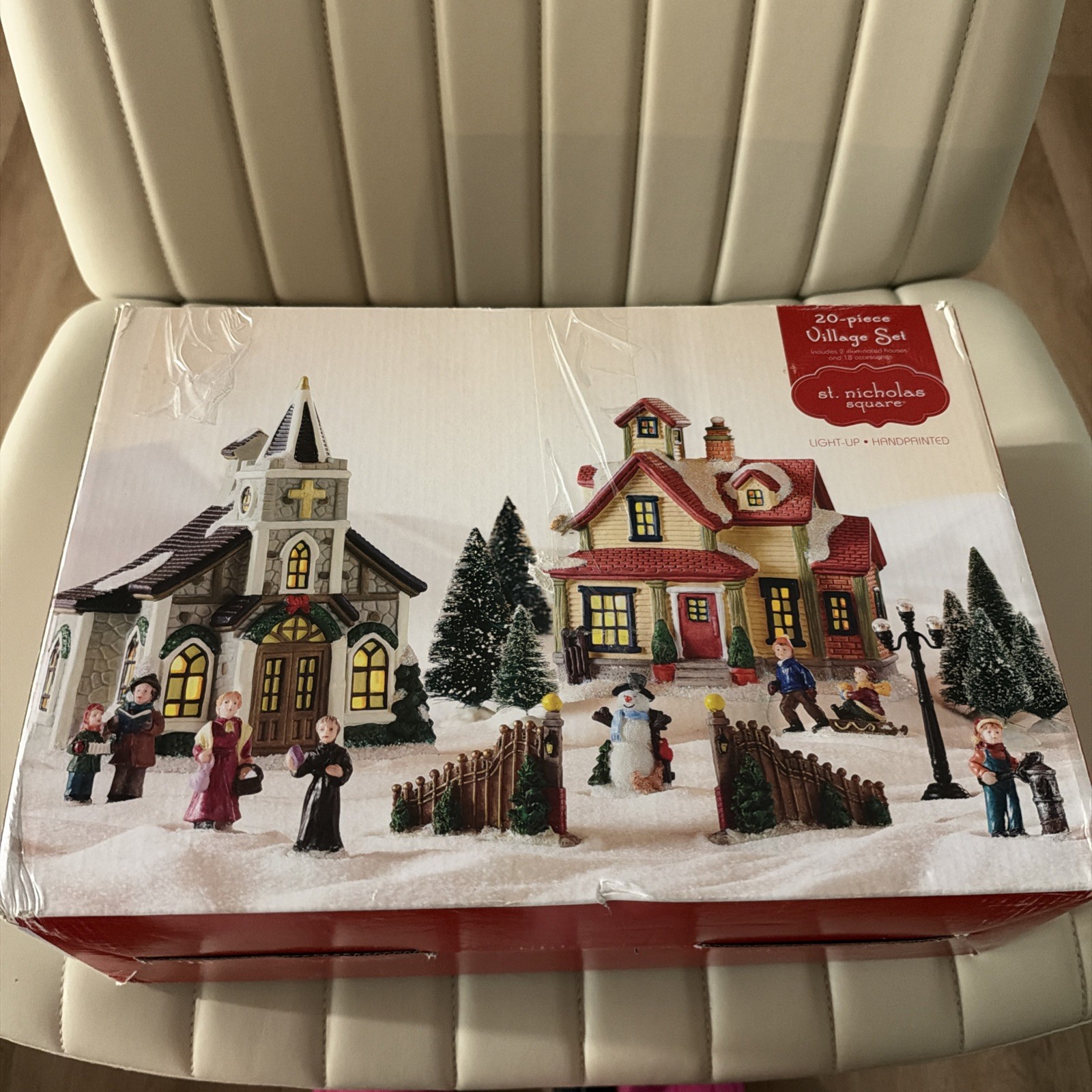 Mint St Nicholas Square Christmas Village 20 Piece Set With Church & House 2016 Mint St Nicholas Square Christmas Village 20 Piece Set With Church & House 2016