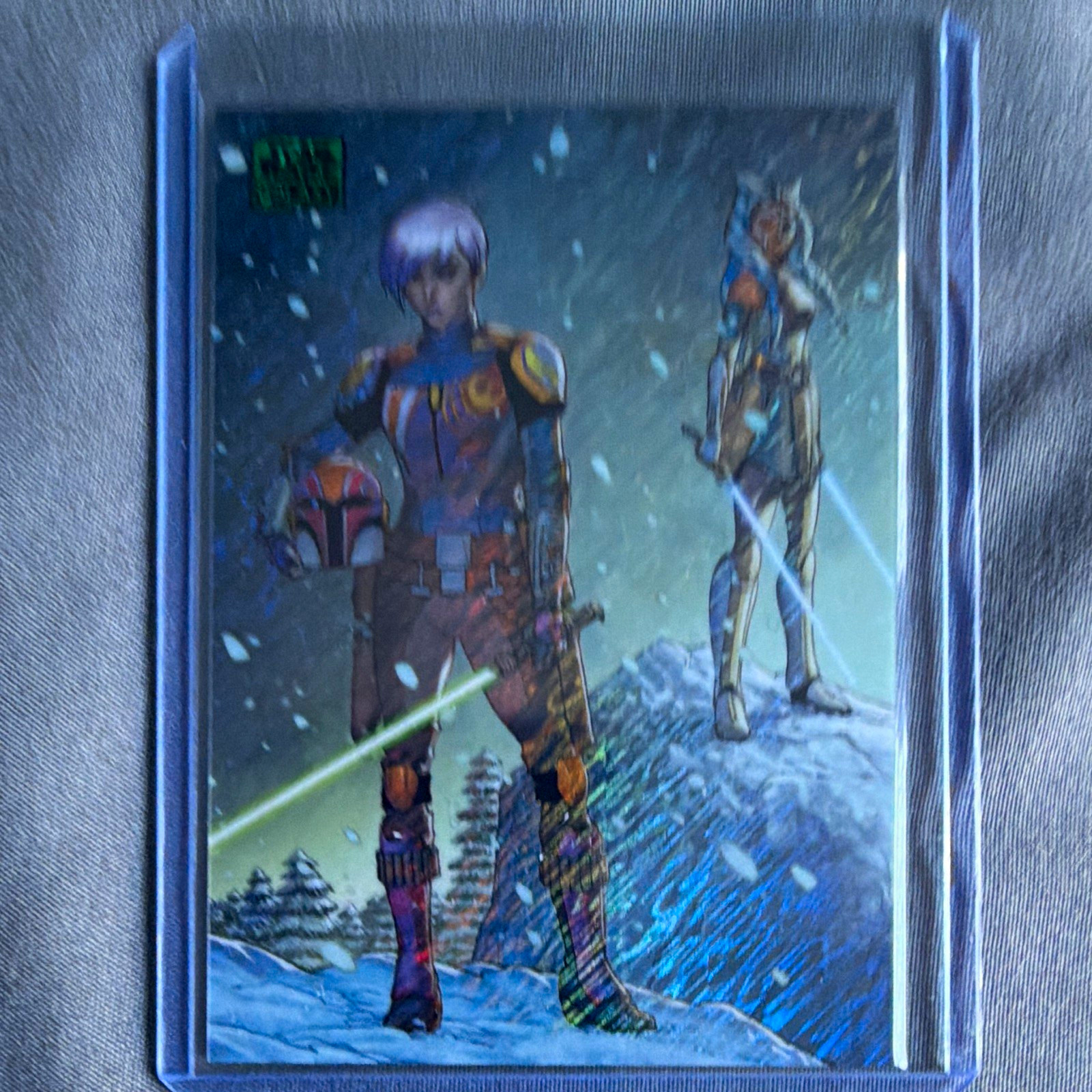 Topps 2023 Star Wars Galaxy #84 Ahsoka Tano & Sabine Wren 003/199 Topps 2023 Star Wars Galaxy #84 Ahsoka Tano & Sabine Wren 003/199