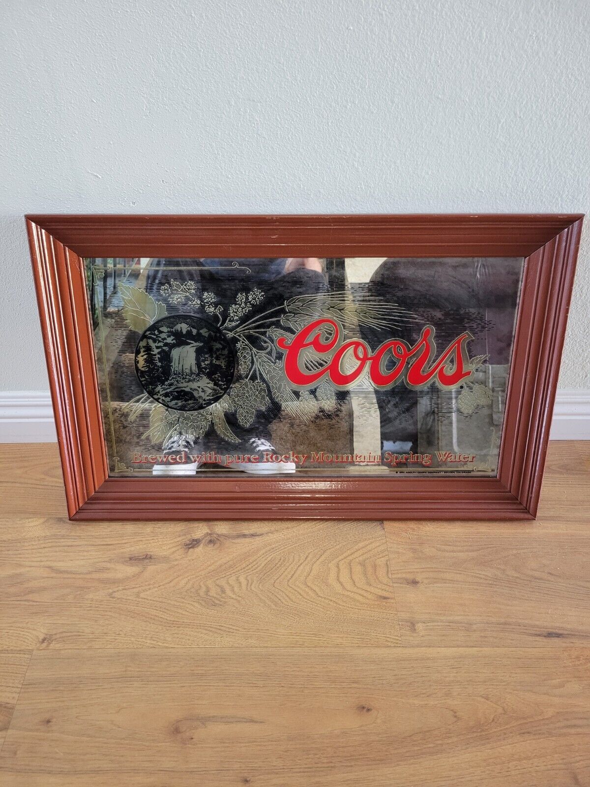 1980 Adolph Coors Company Advertising Mirrored Bar Sign