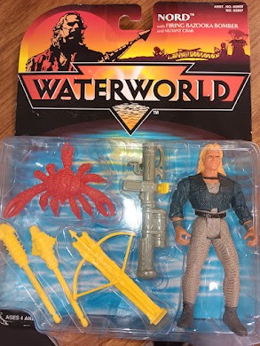 1995 Kevin Costner's Waterworld Nord w/firing Bazooka Bomber & Mutant Crab. 1995 Kevin Costner's Waterworld Nord w/firing Bazooka Bomber & Mutant Crab.