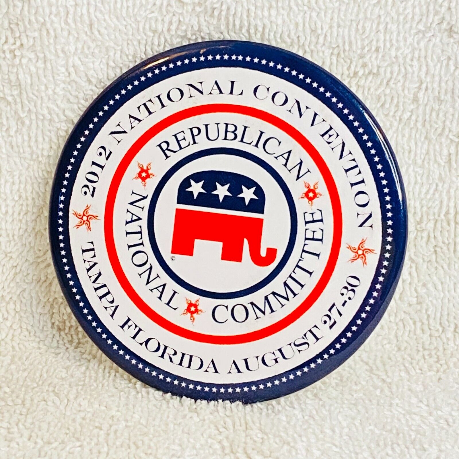 2012 National Convention Tampa Florida August 27-30 Political Button Republican