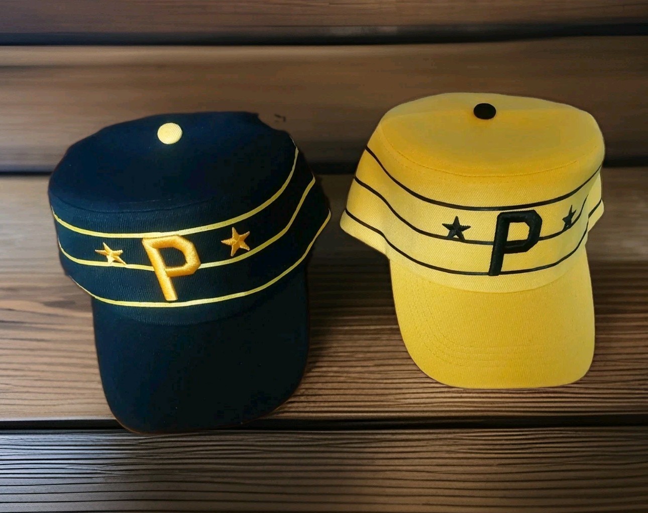 Pittsburgh Pirates throwback hat Men's retro cake box hat Pittsburgh Pirates throwback hat Men's retro cake box hat