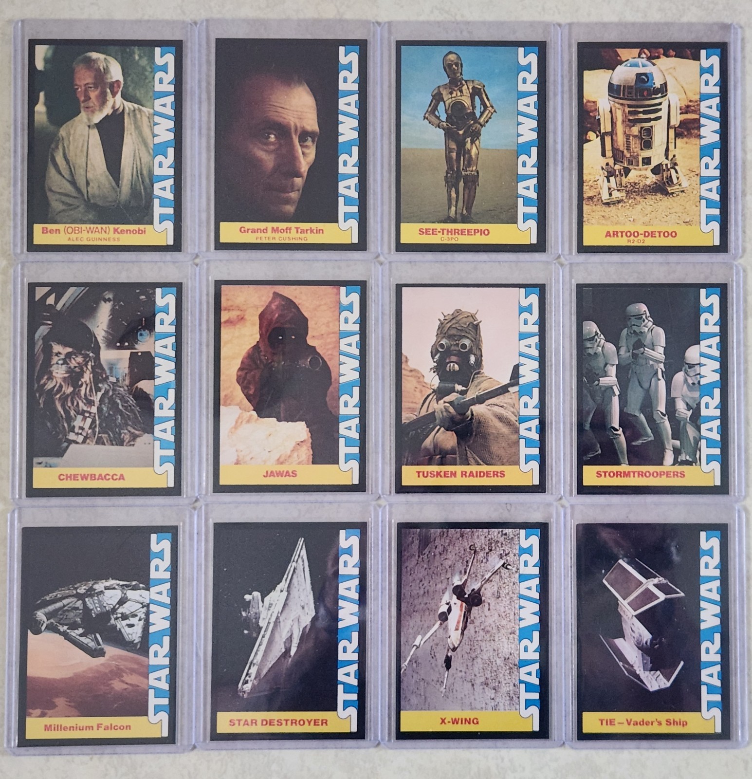 PARTIAL SET (12/16): 1977 Star Wars Wonder Bread SPECIAL INSERT PROMO CARDS RARE PARTIAL SET (12/16): 1977 Star Wars Wonder Bread SPECIAL INSERT PROMO CARDS RARE